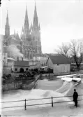 Svartbäcksgubbar vid Kvarnfallet i Fyrisån, Uppsala