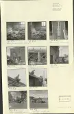 Skansen. Byggnader. Ekhäradsgården. 
Norra Skoga, Värmland. Herrgården. Rivningen 1952. Takskiffer tas ner, kakelugnar packas.