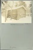 Skansen. Byggnader. Finngården. Pörtet Dammstugan från väster.