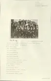 Skansen. Byggnader. Folkets hus. Grupporträtt taget i stora salen 1928. 