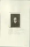 Skansen. Byggnader. Folkets hus. Porträtt av fabriksarbetare Verner Magnusson (född 1887)