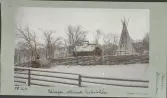 Skansen. Byggnader. Fäbodvallen. Fähagen, ståriset, kokskålen.