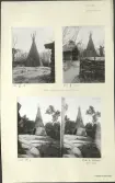 Skansen. Byggnader. Fäbodvallen.  Före flyttningen april 1938.