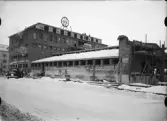 Hakonbolagets affärsbyggnad under uppförande, Uppsala 1937