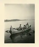 Utflykt till Birnau, andra fr. v. Bengt Hultin, Tyskland (enligt text i album).