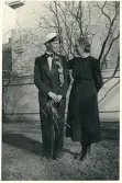 Studentexamen 18/5 1940, Gävle. Bengt Hultin t.v. (enligt text i album).