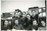 Luckan, 1940-41. V-H. 2581 Johansson, Lundin, Blomkvist, Persson, Bengt Hultin, Hallberg, Örholm (med trpt. Matz), von Wowern, Kihlström, Ekelund (enligt text i album och baksida kort).