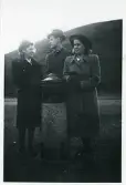 Birgit, Claes, Kickan vid gamla Uppsala, hösten 1942 (enligt text i album).