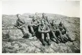 På Ottfjället, Jämtland, sommaren 1942 (enligt text i album). Bengt Hultin t.v. i bild.