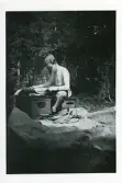 Exp.tjänst i det fria. Grytan, Östersund juni 1943 (enligt text i album).