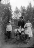 Familjen Fredrik Nordhal, Såg Anna och Fredrik, barnen Viktor, Fredrik, Fridolf, Gottfrid, Anna