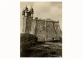 Vattentornet i Varberg, uppfört 1897-1899 på Håstensberget. Förlag: Allan Lundgrens bokhandel, Varberg