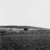 By, Rudu. Från Rudu skola. Säljbo klint mitt i bakgrunden. 1931.