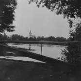 By, Kyrkan från Rosse Kvarnbro. 1912.
