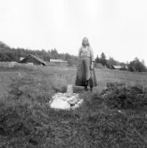 gagnef. Grå Bondes grav vid Gråbuan. 1920.