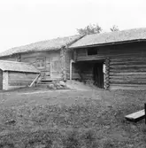 Gagnef. Portlider och källarstes i Arfslindan. Peasgården. 1920.